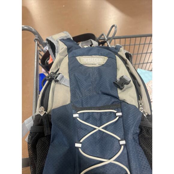 Wenzel Air Channel Blue/Gray Hiking Camping Backpack 16 x 8 x 4 - Picture 5 of 16